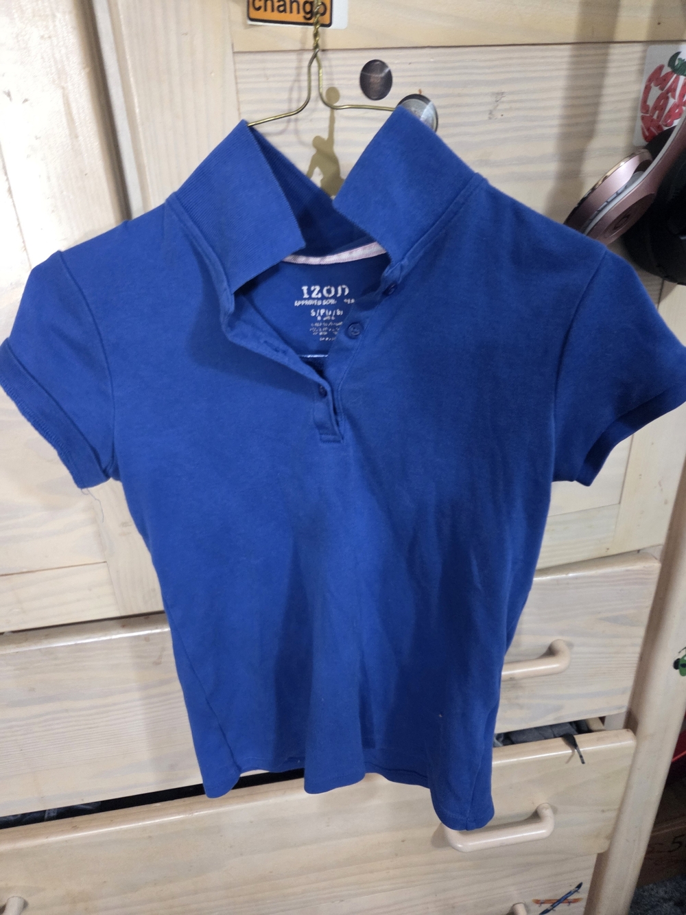 Izod Girl's Bright Blue Polo Shirt